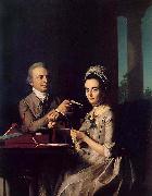 John Singleton Copley Mr. and Mrs. Thomas Miffin (Sarah Morris) (Thomas Mifflin) oil painting artist